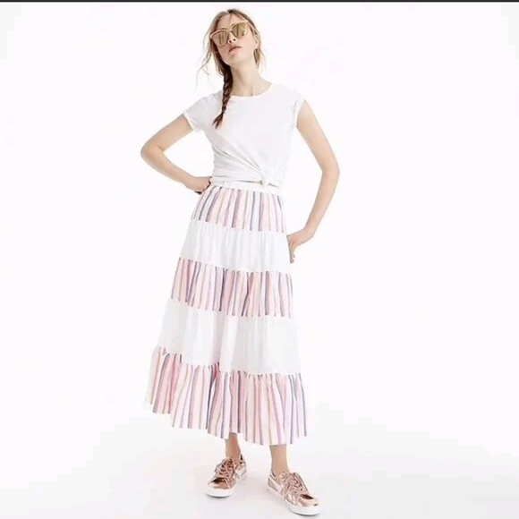 J. Crew Dresses & Skirts - J. Crew Sorbet Stripe Maxi Skirt